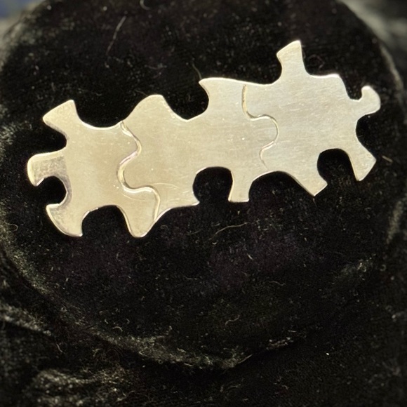 Antonio Pineda Taxco 925 Puzzle Pin – 11.75g of Sterling Genius - Picture 10 of 10